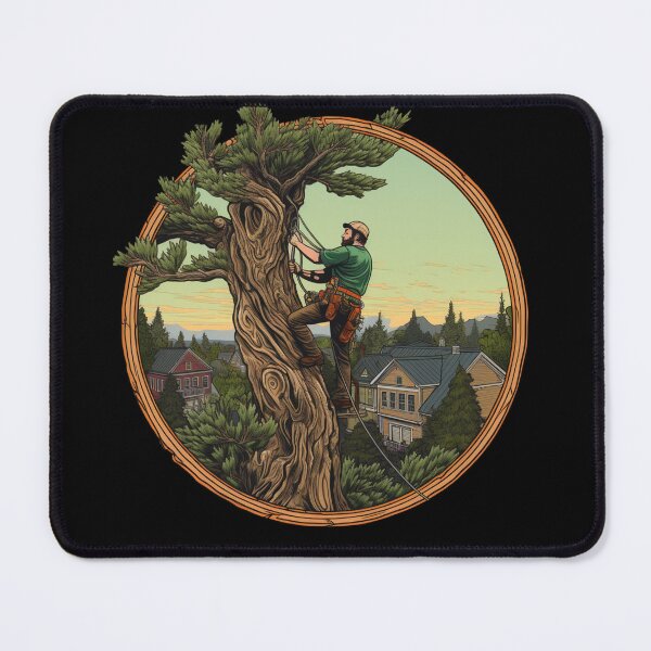 Item preview, Arborist Working On A Tree designed and sold by PiggyBoxer.