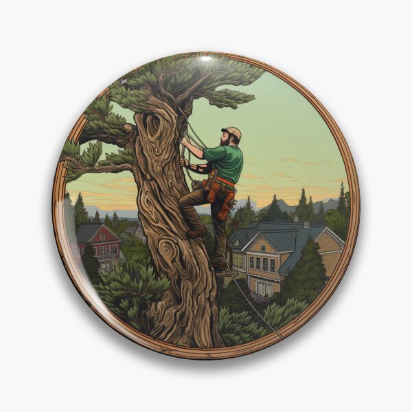 Item preview, Arborist Working On A Tree designed and sold by PiggyBoxer.
