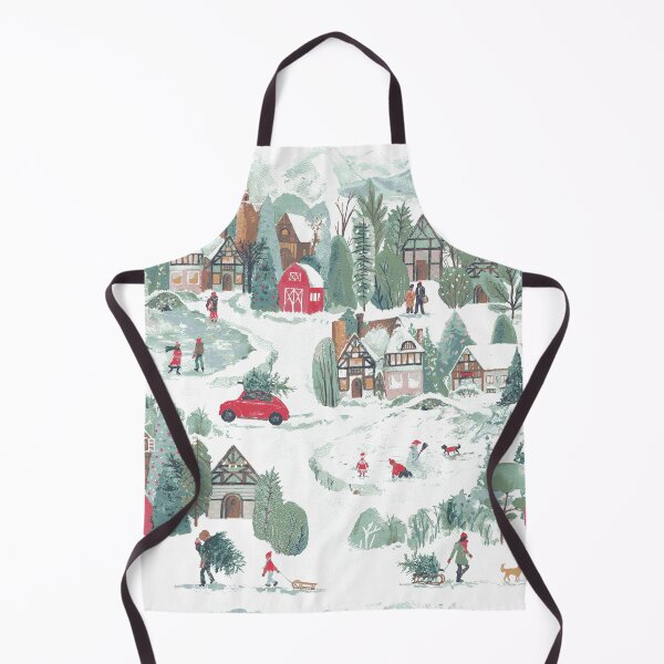 Item preview, Snowy Christmas winter wonderland village by Katarina Roccella designed and sold by Katarina Roccella.