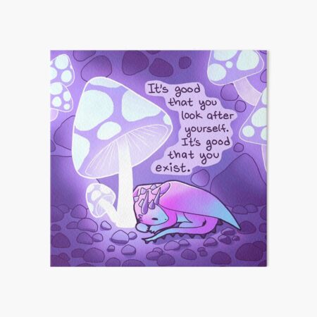 Item preview, "It's Good That You Exist" Glowing Mushroom Dragon designed and sold by thelatestkate.