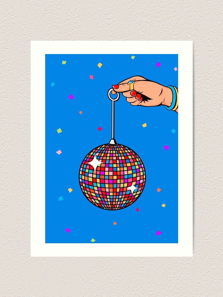 Wall Art Print, Disco balls
