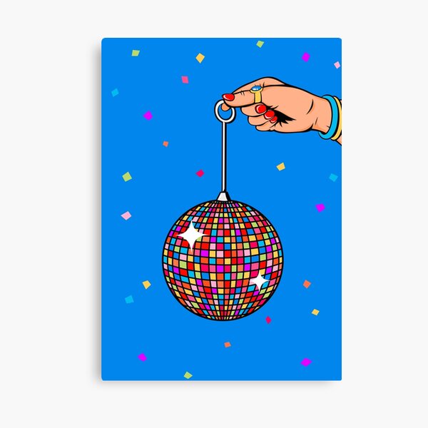 Disco Ball - Wrapped Canvas Print