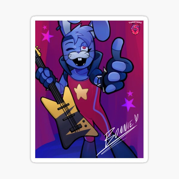 Glamrock Bonnie Sticker for Sale by Fizzy Creations