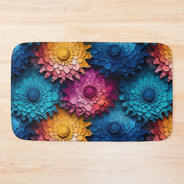 Item preview, 3D Embossed Colorful Floral designed and sold by MapleTArts.