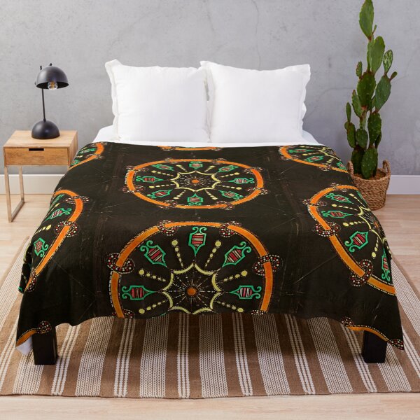 Item preview, Vibrant green and orange geometric Perpetual Motion Design designed and sold by Earth Nature Creations.
