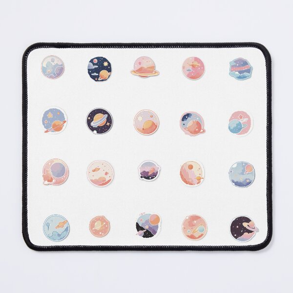 Item preview, Celestial Blush Planets Sticker Collection Set  designed and sold by CherryColaRain.