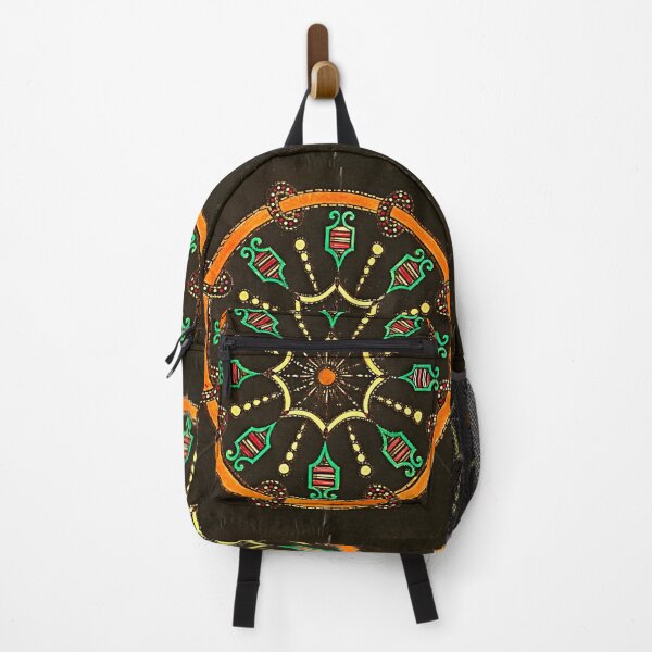 Item preview, Vibrant green and orange geometric Perpetual Motion Design designed and sold by Earth Nature Creations.