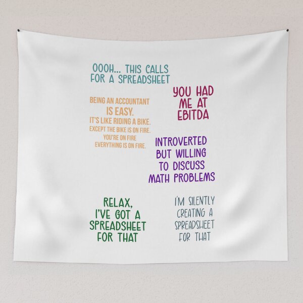 Item preview, Funny Colorful Accounting puns sticker pack, Sticker bundle designed and sold by Eddyed.