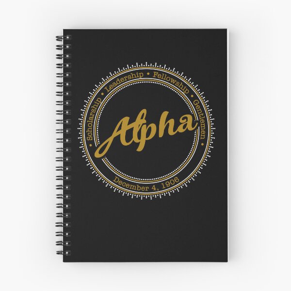 Item preview, Alpha Black and Gold 1906 Phi Circle designed and sold by 7-Hills.
