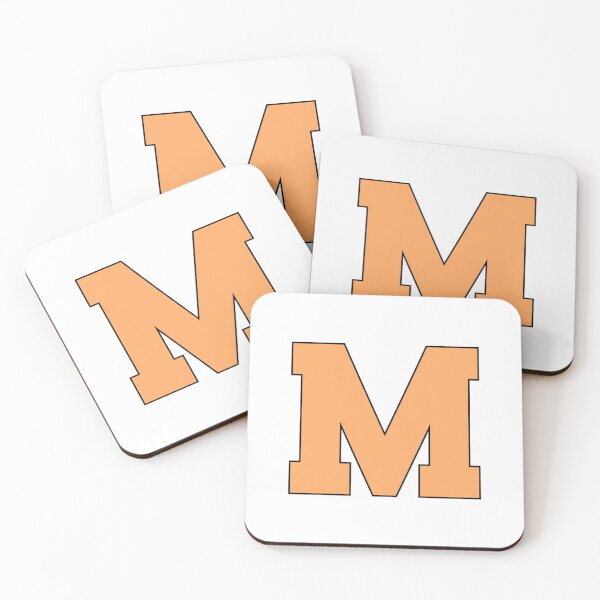 Item preview, Letter M orange border (old school style) designed and sold by JAZB3248.