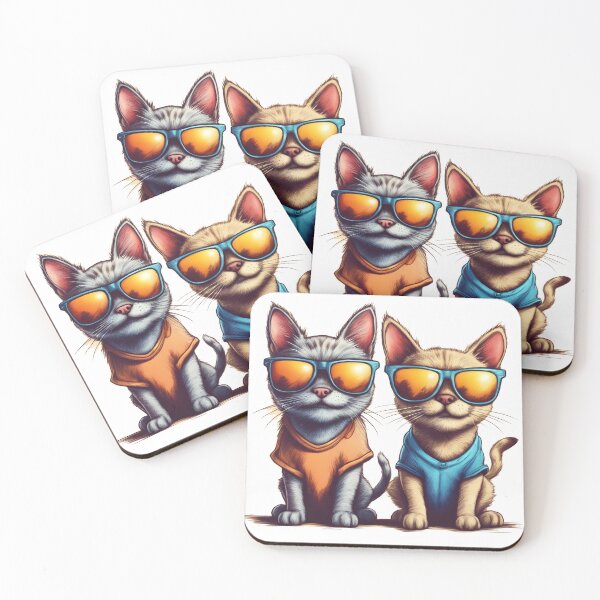 Item preview, two cats designed and sold by Majkel & Majkel.