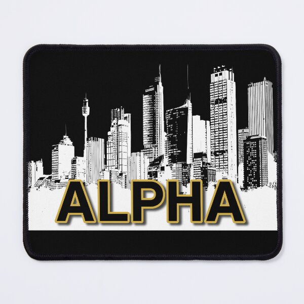 Item preview, Alpha Black and Gold 1906 Phi City designed and sold by 7-Hills.