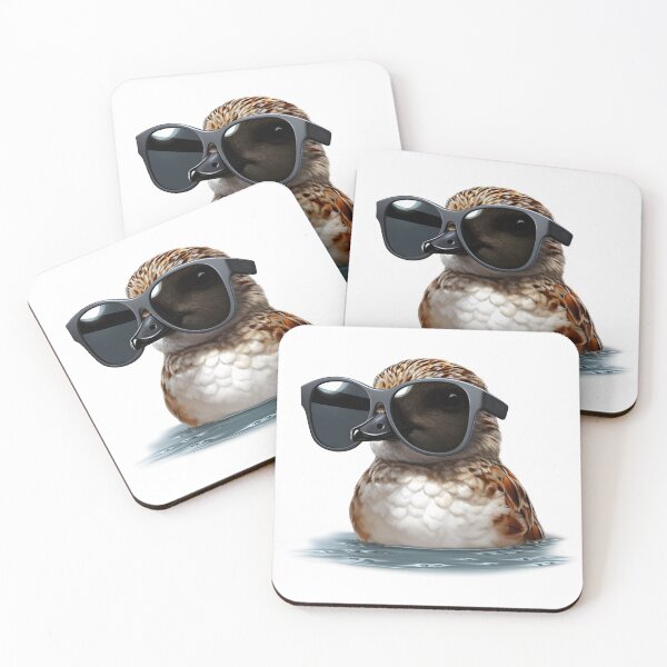 Item preview, Sweet duck with big sunglasses designed and sold by Rivanes.