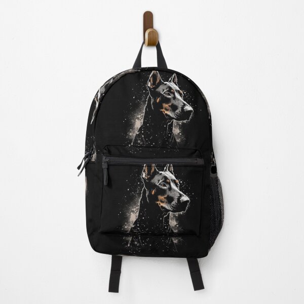 Item preview, A Street Art Doberman Pinscher Dog In Cool Distressed Style On Black designed and sold by GVRDesign.