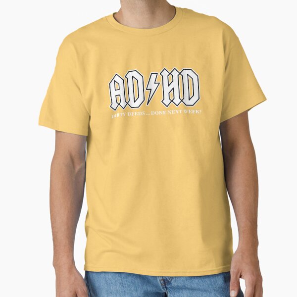 Item preview, AD/HD AC/DC Dirty Deeds… Done Next Week? White on Dark Vers. designed and sold by BWGunner.
