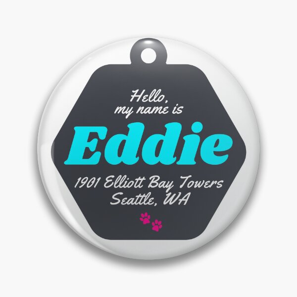 Item preview, Eddie Dog Tag, Frasier Crane TV Show Pet designed and sold by GamesByPaige.