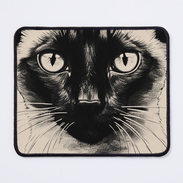 Item preview, Siamese Cat T-shirt Art Sticker designed and sold by allthis.