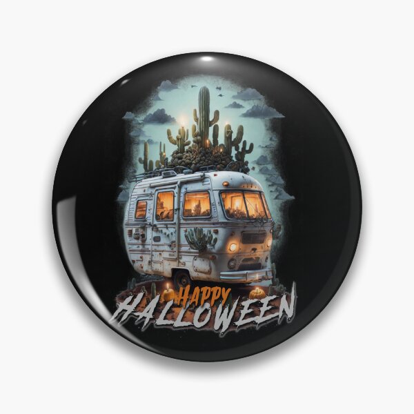 Item preview, Happy Halloween Camper in Desert designed and sold by Barbaventuras.