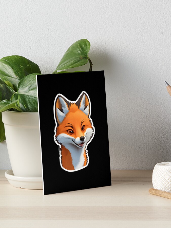 Sticker for Sale avec l'œuvre « Kawaii bébé renard » de l'artiste  LukasLandShop