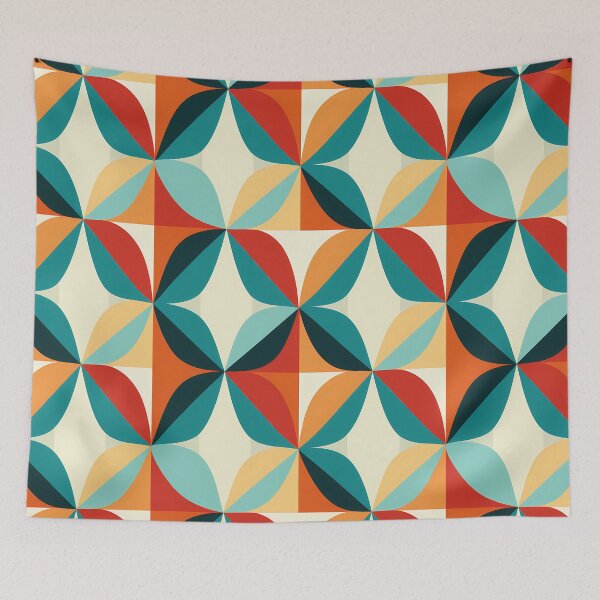 Item preview, Retro Tile Design 1 designed and sold by AwesomeAiArt.
