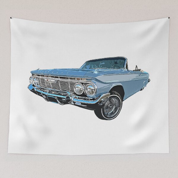 Artikelvorschau, Blauer Impala Lowrider entworfen und verkauft von Tricky1369.