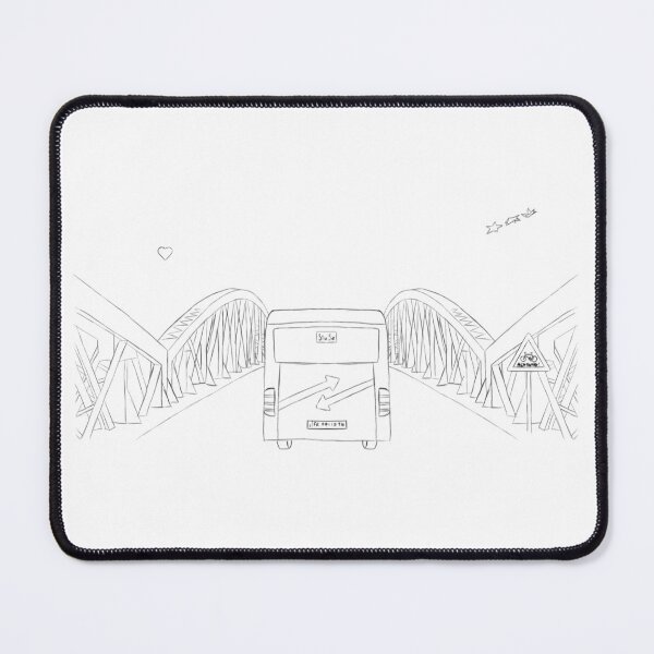 Item preview, Freiburg im Breisgau bridge blue black and white designed and sold by centlia.