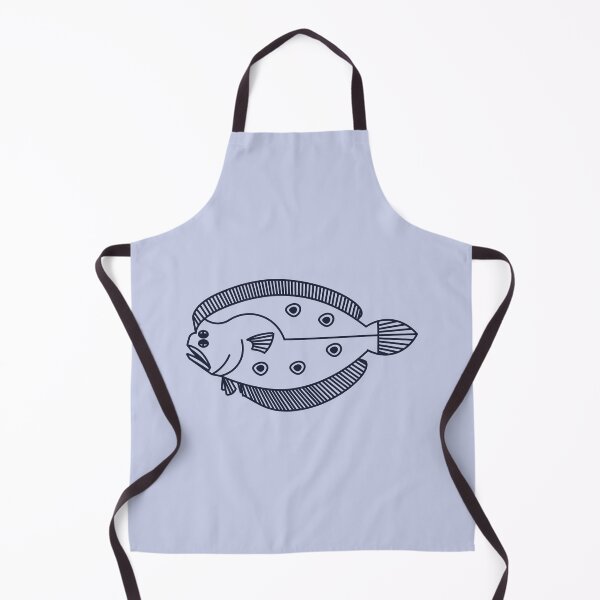 Item preview, Fun Flounder Fish in Deepest Blue on Light Purple designed and sold by fruttidimare.