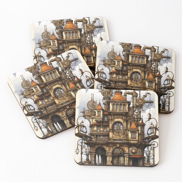 Item preview, Steampunk Cityscape | Sketch designed and sold by Shirtastically.