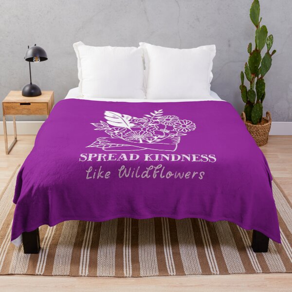 Item preview, embrace positivity, wear the message of spread kindness like wildflowers designed and sold by bubblylive.