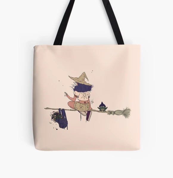 Witch Name Canvas Tote