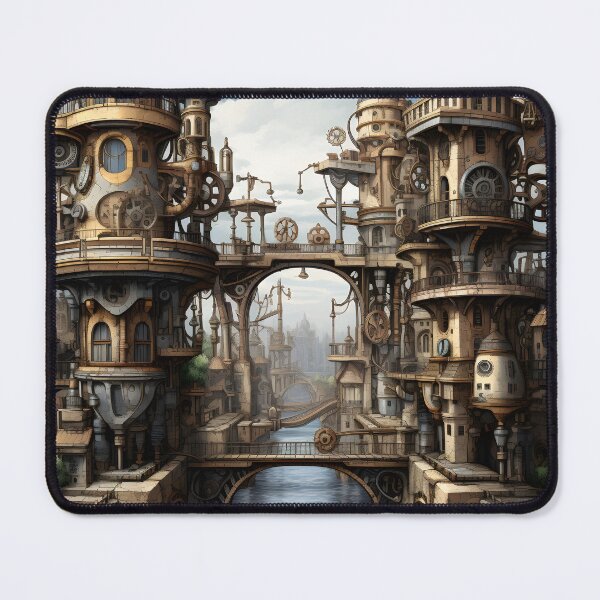 Item preview, Steampunk Cityscape | Sketch designed and sold by Shirtastically.