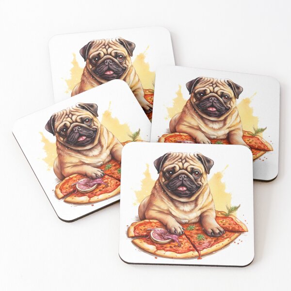Item preview, Pug Dog On Top Of A Pizza designed and sold by mydoglove.