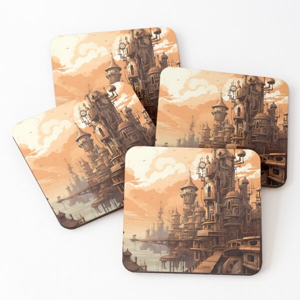 Item preview, Steampunk Cityscape | Sketch designed and sold by Shirtastically.