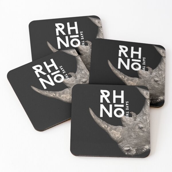 Item preview, Save the rhinos | Rhino conservation | Protect wildlife | save animals | black B designed and sold by WERICO-T.