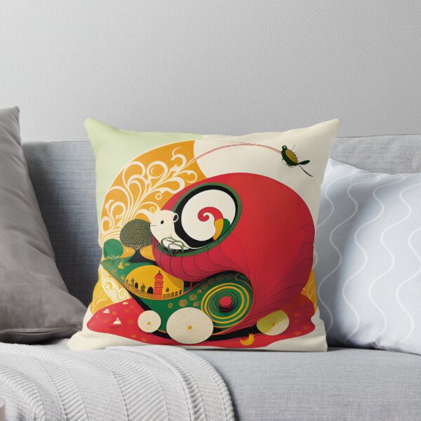 Item preview, Psychedelic Snail with Cityscape designed and sold by paulagonig.