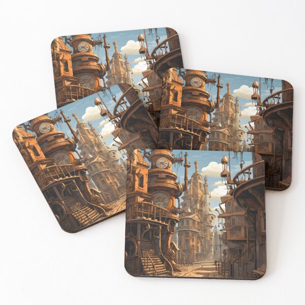 Item preview, Steampunk Cityscape | Sketch designed and sold by Shirtastically.