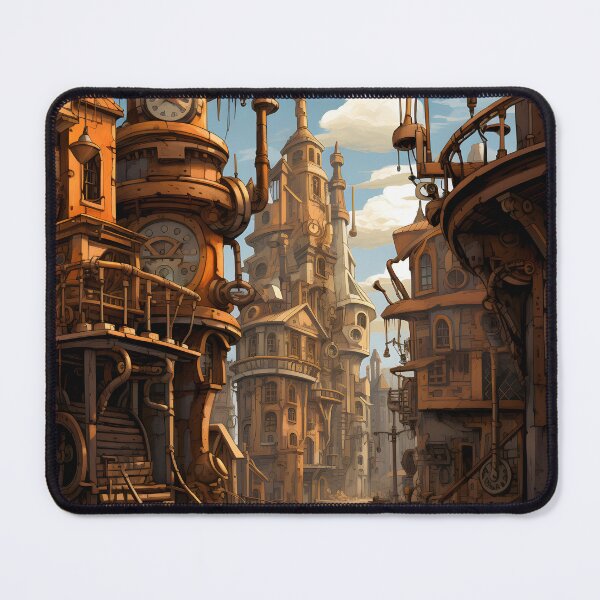 Item preview, Steampunk Cityscape | Sketch designed and sold by Shirtastically.