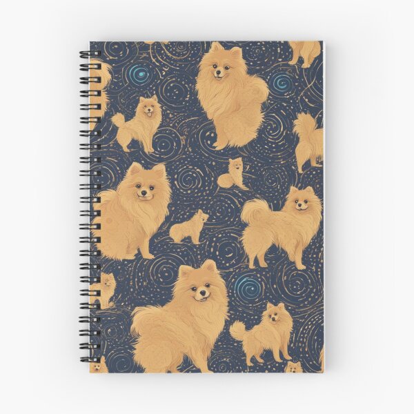 Item preview, Pomeranians Swirls Spiral Dots designed and sold by purplesensation.