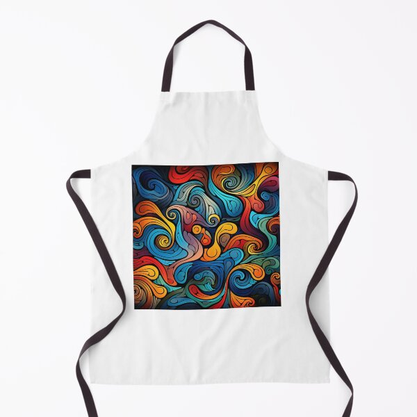 Item preview, Colourful ocean waves abstraction pattern designed and sold by SmileshareShop.