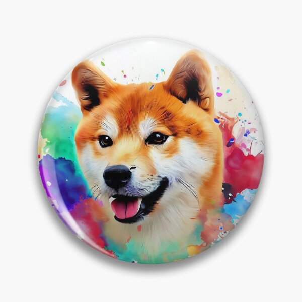 Item preview, Shiba-Inu Dreams Splash Art designed and sold by The Digital Compass.