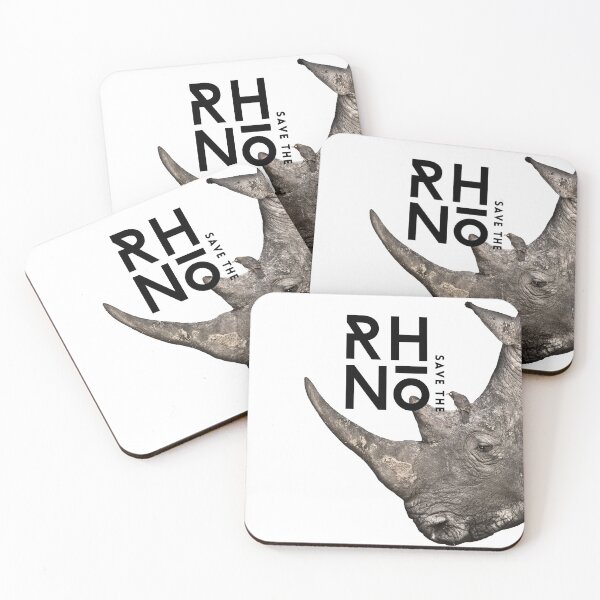 Item preview, Save the rhinos | Rhino conservation | Protect wildlife | save animals | White B designed and sold by WERICO-T.