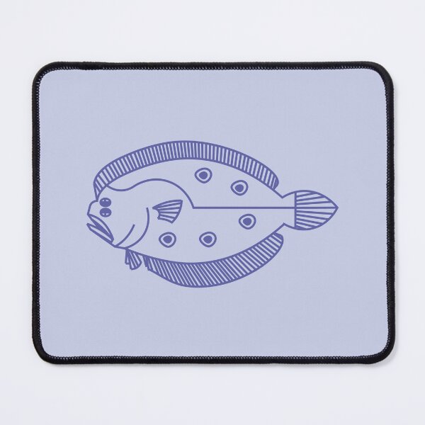 Item preview, Fun Flounder Fish in Very Peri Purple on Light Purple designed and sold by fruttidimare.