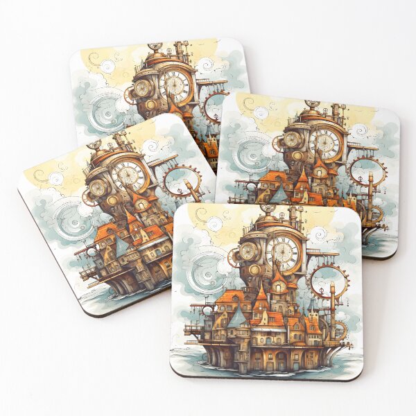 Item preview, Steampunk Cityscape | Sketch designed and sold by Shirtastically.