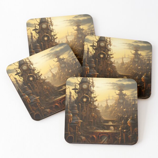 Item preview, Steampunk Cityscape | Sketch designed and sold by Shirtastically.