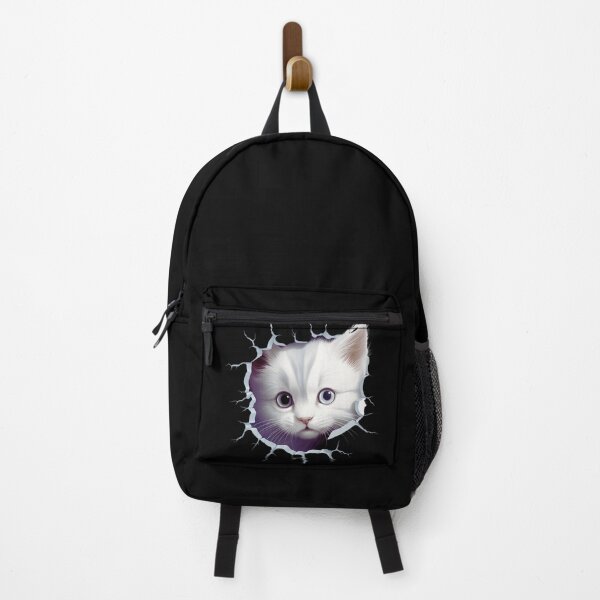 Item preview, Cute Cat Torn Cloth Cracked Wall Cat Lovers Sweet Design designed and sold by Chmielayka.