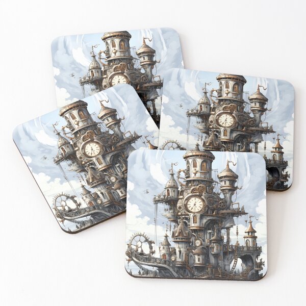 Item preview, Steampunk Cityscape | Sketch designed and sold by Shirtastically.