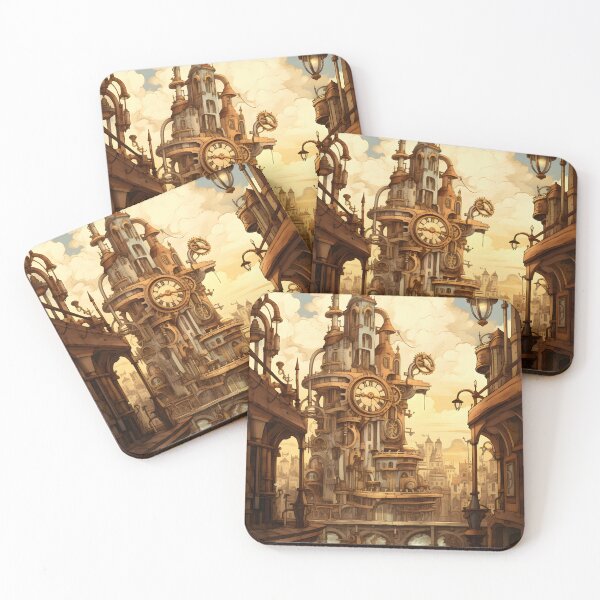 Item preview, Steampunk Cityscape | Sketch designed and sold by Shirtastically.
