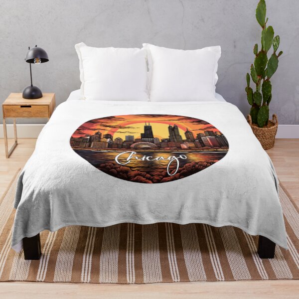 Item preview, Chicago Retro Skyline - Chicago Retro Sunset, Gift for Chicago Lover designed and sold by AITeeGenius.