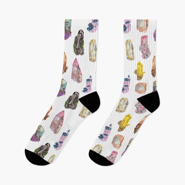 Item preview, Watercolour Crystals Repeat Pattern designed and sold by Sara Brenton.