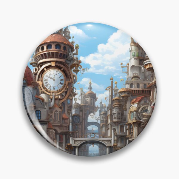 Item preview, Steampunk Cityscape | Sketch designed and sold by Shirtastically.